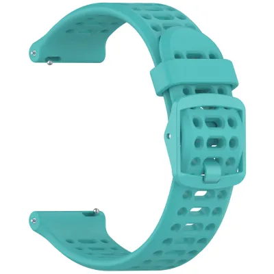 20mm Silicone Sports Strap Breathable Durable Stylish Wristband for Smartwatches and Traditional Watches